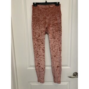 Lululemon Wunder Under High Rise Velvet Soft Cranberry Pink Leggings Size 6 28"
